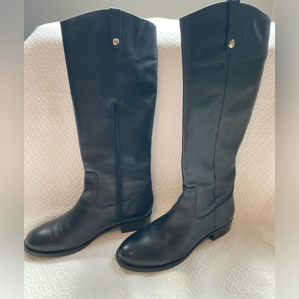 Leather upper boots